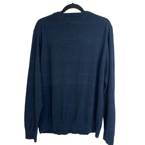 Sonoma Blue Long Sleeves Straight Hemline V-Neck Pullover Sweater Size XL - Picture 2 of 6